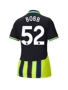 Manchester City Oscar Bobb #52 Zenski Gostujuci Dres 2024-25 Kratak Rukavima